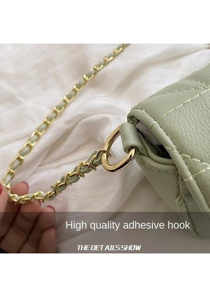 Azınlık Tasarım Bayanlar Moda Tek Omuzlu Messenger Çantası, All-Match Yüksek Doku Popüler Modeli Küçük Çanta (Yurt Dışından)