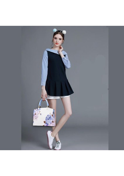 Tek Omuzlu Kadın Moda Trendi Büyük Kapasite, El Çantası Üst Düzey Doku Messenger Çantası (Yurt Dışından)