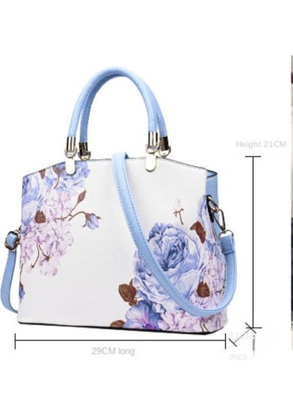 Tek Omuzlu Kadın Moda Trendi Büyük Kapasite, El Çantası Üst Düzey Doku Messenger Çantası (Yurt Dışından)