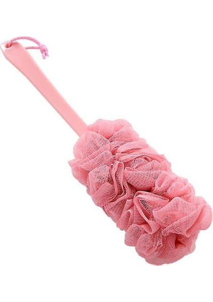 Uzun Kol Banyosu, Ovma, Banyo, Banyo Topu, Banyo Çiçeği, Banyo Banyo Fırçası (Pembe) (Yurt Dışından)