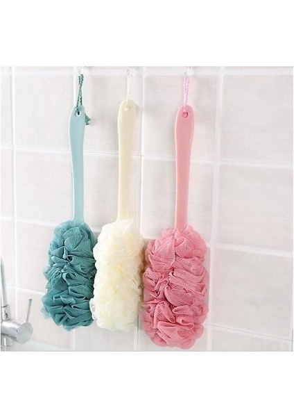 Uzun Kol Banyosu, Ovma, Banyo, Banyo Topu, Banyo Çiçeği, Banyo Banyo Fırçası (Pembe) (Yurt Dışından)