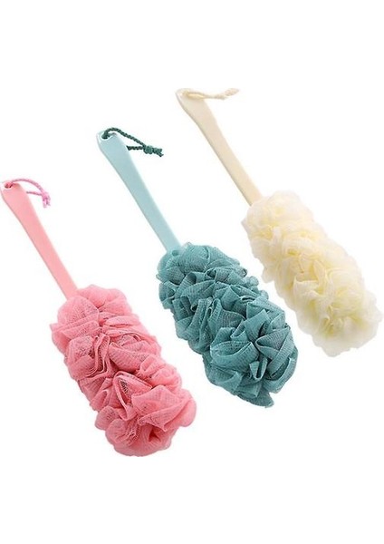 Uzun Kol Banyosu, Ovma, Banyo, Banyo Topu, Banyo Çiçeği, Banyo Banyo Fırçası (Pembe) (Yurt Dışından)