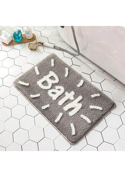 Modern Minimalist Yıkama Halı, Banyo Kapısı Emici Kaymaz Paspaslar Ev Banyo Paspasları (Yurt Dışından)