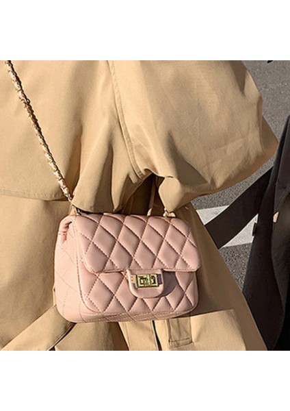 Xiaoxiangfeng Küçük Altın Top Çanta Rhombus Zincir Çantası, Şık Kadınlar Tek Omuzlu Messenger Çantası (Yurt Dışından) fiyatları