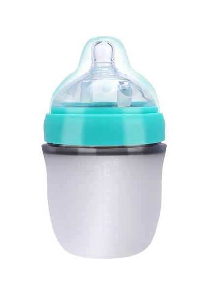 Yeni Doğan Bebek Silikon Geniş Ağız Emziği Anti-Fall Yüksek Sıcaklık Dirençli Besleme Şişesi Için 160ML Besleme Şişesi (Yurt Dışından)