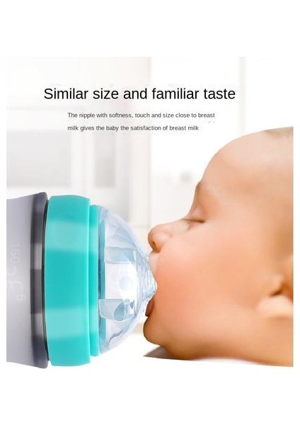 Yeni Doğan Bebek Silikon Geniş Ağız Emziği Anti-Fall Yüksek Sıcaklık Dirençli Besleme Şişesi Için 160ML Besleme Şişesi (Yurt Dışından) modelleri