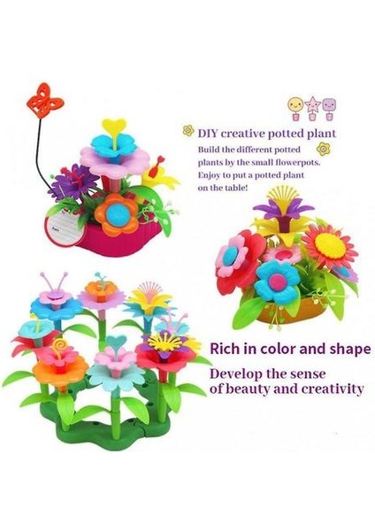 Kız Oyuncaklar Kids Çiçek Bahçesi Binası Oyuncaklar 133 Pcs (Yurt Dışından) fiyatları