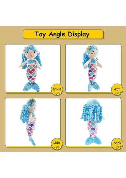 Mermaid Prenses Dolması Hayvanlar Yumuşak Peluş Bebek Oyuncakları Kızlar Çocuklar Için Hediyeler Hediyeler Çocuk Toddlers, 12 '' (Mavi) (Yurt Dışından)