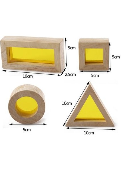 Katı Kauçuk Ahşap Istifleme Akrilik Büfe Blokları Yaratıcı Eğitici Oyuncaklar | Ahşap Bloklar (Yurt Dışından)