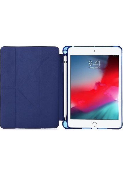 Ipad Mini 4 Için Hava Yastığı Deformasyonu Tutuculu Yatay Çevirme Deri Kılıf (Yurt Dışından)