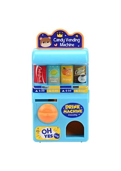 Mini Çocuk Oyuncakları Otomat Makinesi Yapboz Oyunu Simülasyon Ses Alışveriş Seti Müzik Manuel Kaydırma Oyna Kid Hediyeleri Pretend | Istifleme Blokları (Mavi) (Yurt Dışından)