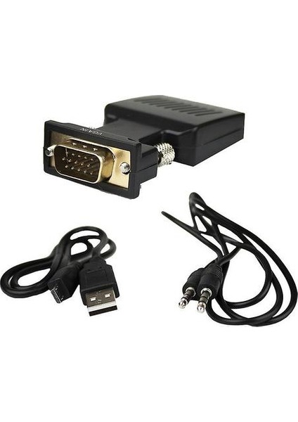 3.5 mm Ses Portu ile HDMI Adaptörüne VGA (Yurt Dışından)