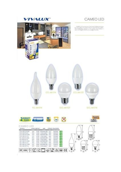 3 Paket Lux Cameo LED Mini Küre Klasik Büyük Edison Vida Ampul 6 W E27 LED Ampul, 6 W, E27, 230 V, Mini Küre (Yurt Dışından)