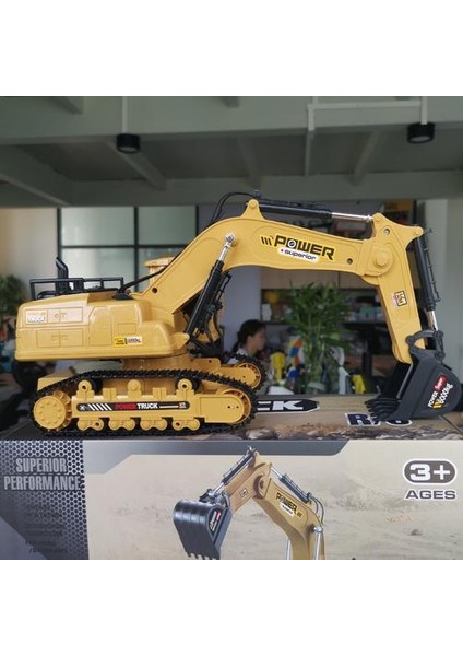 1/18 Rc Araba Kontrol Uzaktan Ekskavatör 2.4g Radyo Kontrollü Araba Caterpillar Traktör Modeli Mühendislik Binası Inşaat Oyuncakları | Rc Kamyonlar (Yurt Dışından)