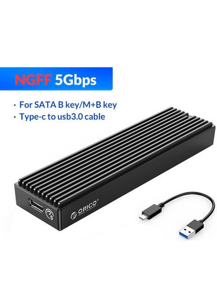 Lsdt M.2 Nvme Muhafaza USB C Gen2 Pcıe SSD Kılıf M2 Sata Ngff 5gbps SSD Kılıf Aracı Ücretsiz 2230/2242/2260/2280 SSD (Yurt Dışından)