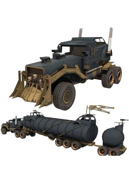 Dıy Kağıt Modeli Mad Max Savaş Teçhizatı 1:25 Dıy Kağıt Zanaat Monte 3D Puzzle Oyunu Çocuk Oyuncak | Model Yapı Kitleri (Yurt Dışından)