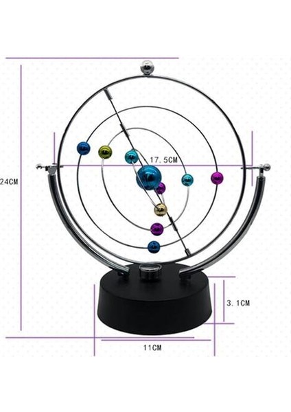 Kinetik Sanat Asteroid - Elektronik Sürekli Hareket Masası Oyuncak Dekorasyonu (Yurt Dışından)