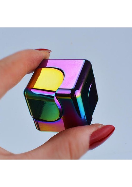 Manyetik Renkli Fidget Spinner Stres Rölyef Oyuncaklar Çocuklar Için Antistres El Metal Spinner Masası Yetişkin Gyroskope Oyuncaklar Hediyeler | Fidget Spinner (Yurt Dışından)