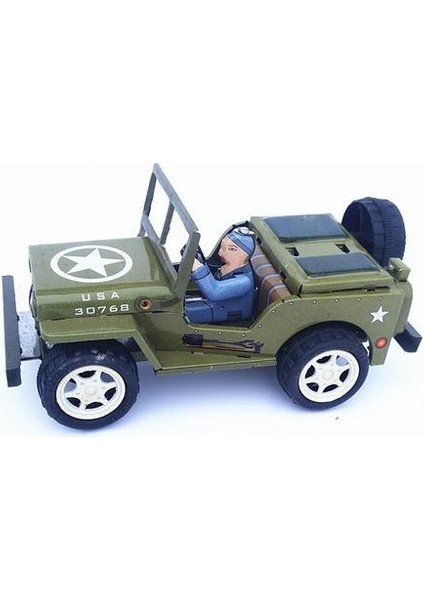 Yetişkin Koleksiyonu Retro Wind Up Oyuncak Metal Teneke Jeep Modeli Mekanik Oyuncak Clockwork Oyuncak Rakamlar Modeli Çocuklar Hediye | Rüzgar Up Oyuncaklar (Yurt Dışından)