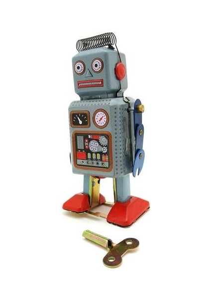 Vintage Mekanik Clockwork Wind Up Metal Yürüyüş Robot Teneke Oyuncak Çocuklar Hediye Dünya Çapında | Vintage Mekanik Clockwork | Clockwork Rüzgar Upmechanic Clockwork (Yurt Dışından)