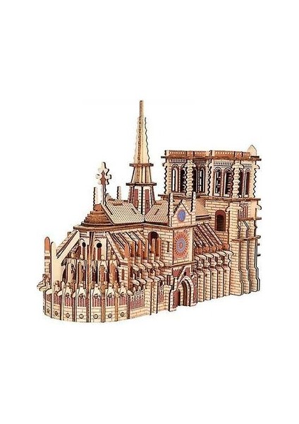 Caraele 239 Adet Ahşap Ahşap Ahşap 3D Puzzle Notre Dame De Paris (Yurt Dışından)