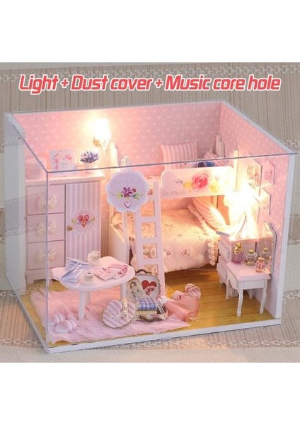 Oyuncaklar Çocuklar Için 3D Minyatür Dollhouse Mobilyaları Modeli Ahşap Bebek Evi Minyatür Dıy Monte Dıy Bulmaca Doğum Günü Hediyeleri | Mimari / Dıy Evi / Mininatures (Yurt Dışından)