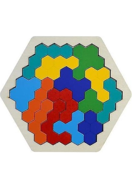 Ahşap Tangram Jigsaw Beyin Tetris Oyunu Bulmaca Blokları Okul Öncesi Çocuklar | Bulmacalar (Yurt Dışından)