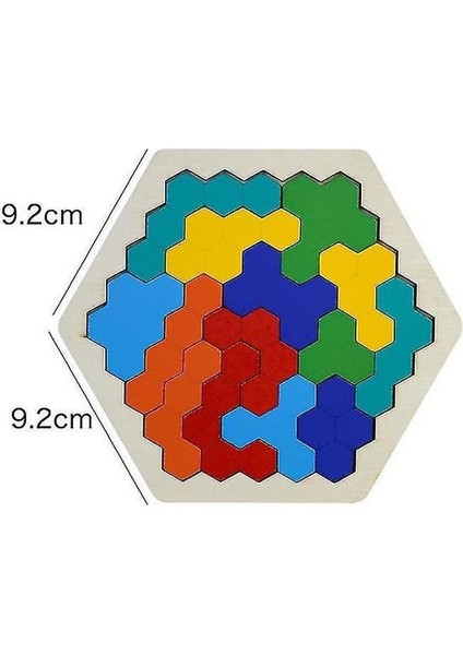 Ahşap Tangram Jigsaw Beyin Tetris Oyunu Bulmaca Blokları Okul Öncesi Çocuklar | Bulmacalar (Yurt Dışından)