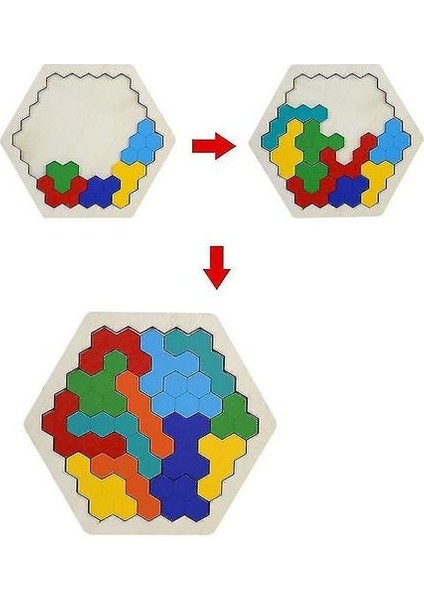 Ahşap Tangram Jigsaw Beyin Tetris Oyunu Bulmaca Blokları Okul Öncesi Çocuklar | Bulmacalar (Yurt Dışından)