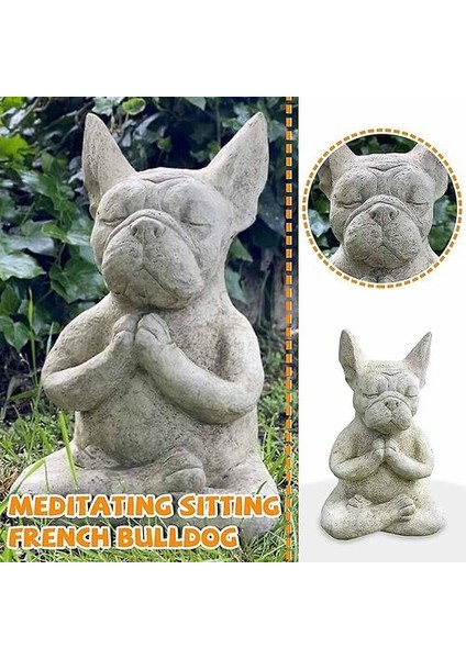 Meditasyon Köpek Heykeli Buda Huzur ve Huzur, Peri Bahçeniz Için Mükemmel. (Yurt Dışından)