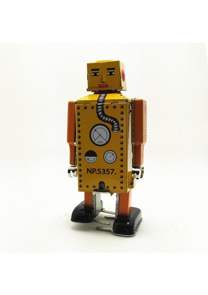 1 Adet Vintage Çocuk Oyuncakları Teneke Robotlar Wind Up Oyuncaklar Ev Koleksiyonu Retro Craft | Rüzgar Up Oyuncaklar (Yurt Dışından)