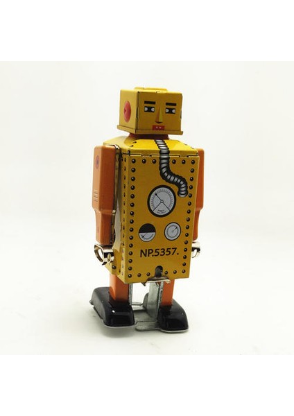 1 Adet Vintage Çocuk Oyuncakları Teneke Robotlar Wind Up Oyuncaklar Ev Koleksiyonu Retro Craft | Rüzgar Up Oyuncaklar (Yurt Dışından)