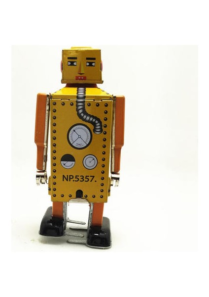 1 Adet Vintage Çocuk Oyuncakları Teneke Robotlar Wind Up Oyuncaklar Ev Koleksiyonu Retro Craft | Rüzgar Up Oyuncaklar (Yurt Dışından)