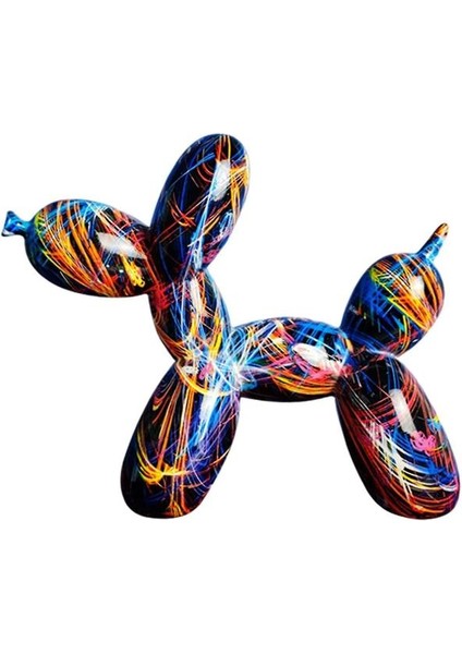 Jeff Koons'tan Büyük Balon Köpek Heykeli, Reçine Zanaat Heykelleri Balon Köpekler Heykeller Ofis, Renkli Balon Köpek Süsleri Ofis Ev Modern Dekor (Yurt Dışından)