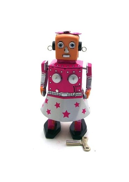 Robot Koleksiyonu Teneke Oyuncaklar Klasik Clockwork Rüzgar Up Robot Modeli Kalay Oyuncaklar Yetişkin Çocuklar Için Kolay Hediye | Rüzgar Up Oyuncaklar (Yurt Dışından)