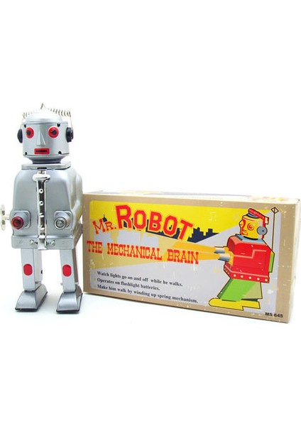 Vintage Çocuk Oyuncakları Teneke Robotlar Wind Up Oyuncaklar Ev Koleksiyonu Retro Zanaat Bay Robot Teneke Oyuncak | Rüzgar Up Oyuncaklar (Yurt Dışından)