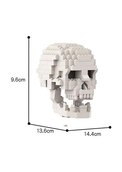 Yapı Blok Tuğla Terör Kafatası Beyin Modeli Dıy Montaj Oyuncak Eğitici Oyun Okulu Kalın Çocuklar Için Çocuk Hediye | Blokları (Beyaz) (Yurt Dışından)