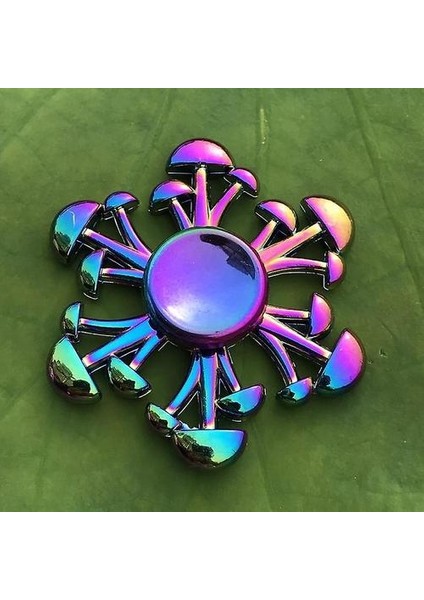 Anti Stres Fidget Gökkuşağı Modern Fütüristik Metal Parmak Spinner (Q32) (Yurt Dışından)