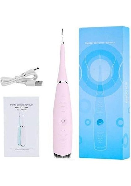 Diş Scaler Elektrik Dişleri Temizleyici Tartar Temizleme Aracı Diş Lekesi Temizleyici Diş Diş Matematik Çıkıştırıcı Oral Hijyen (Pembe) (Yurt Dışından)