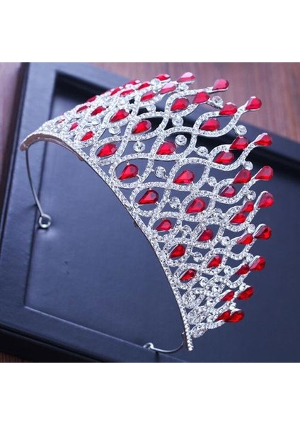 Gelin Saç Süsleri Büyük Kristal Rhinestone Prenses Gelin Tiaras ve Taçlar Diadem Kadınlar Düğün Saç Aksesuarları (Yurt Dışından) modelleri
