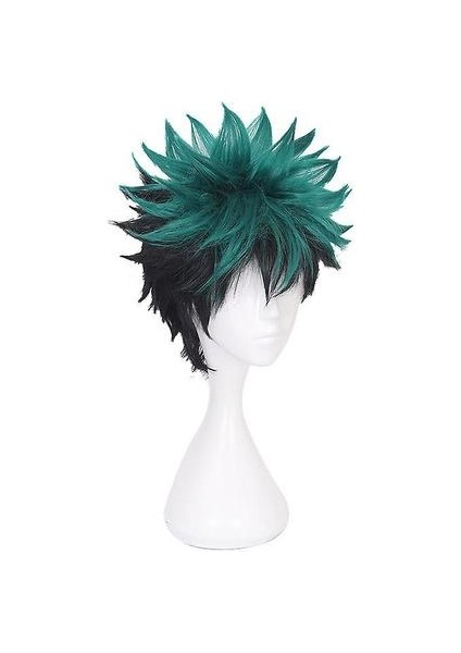 My Hero Academia Anime Peruk Kısa Kıvırcık Peruk Kap (Yurt Dışından)