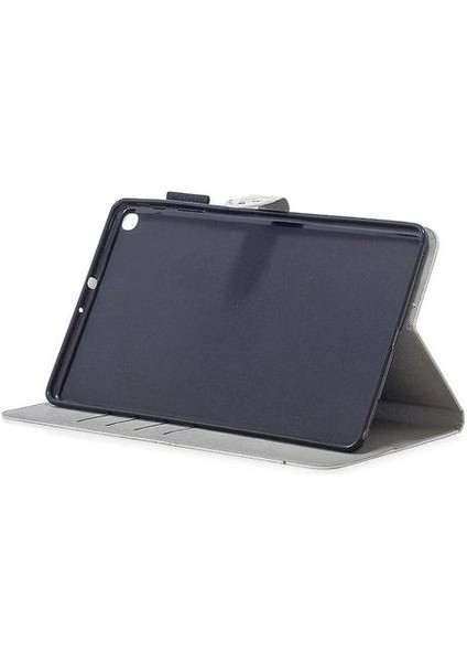 Samsung Galaxy Tab A 10.1 (2019) T510 Için Kedi Desenli Pu Kılıf (Yurt Dışından)