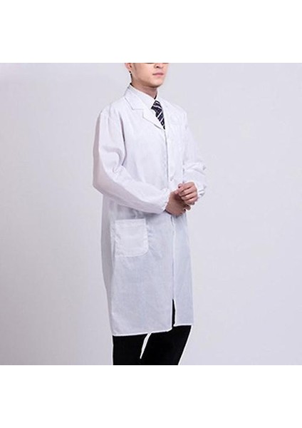 Beyaz Laboratuar Önlüğü Doktor Hastane Bilim Adamı Okulu Öğrenciler Yetişkinler Için Elbise Kostüm (Yurt Dışından)