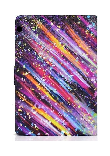 For Huawei Mediapad T5 10.0 Voltage Painted Pattern Tablet Pc Protective Leather Case With Bracket/card Slots/anti-Skid Strip (Yurt Dışından)