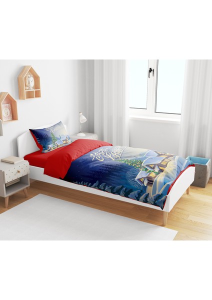 Erays Home Erayshome Yılbaşı Christmas 3D Dijital Baskılı Tek Kişilik (Çarşafsız) Nevresim Takımı fiyatları