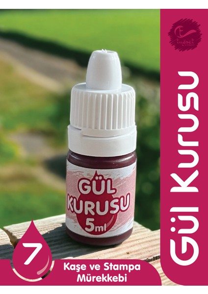 Kaşe Istampa Mürekkebi 5 ml - Gül Kurusu -T871