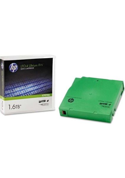 C7974A Lto4 Ultrium Data Kartuş 800 GB / 1,6 Tb 820M, 12,65MM