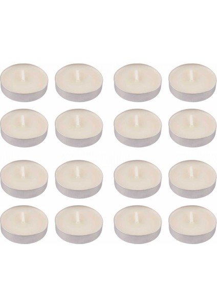 Kokusuz Küçük Renkli Mum 16 Lı Tealight Mum Dekoratif Mum