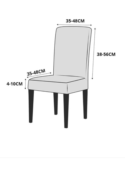 Safdoku Yıkanabilir Esnek Sandalye Örtüsü Sandalye Kılıfı Yemek Sandalye Örtüsü