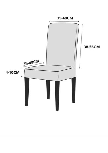 Safdoku Yıkanabilir Esnek Sandalye Örtüsü Sandalye Kılıfı Yemek Sandalye Örtüsü